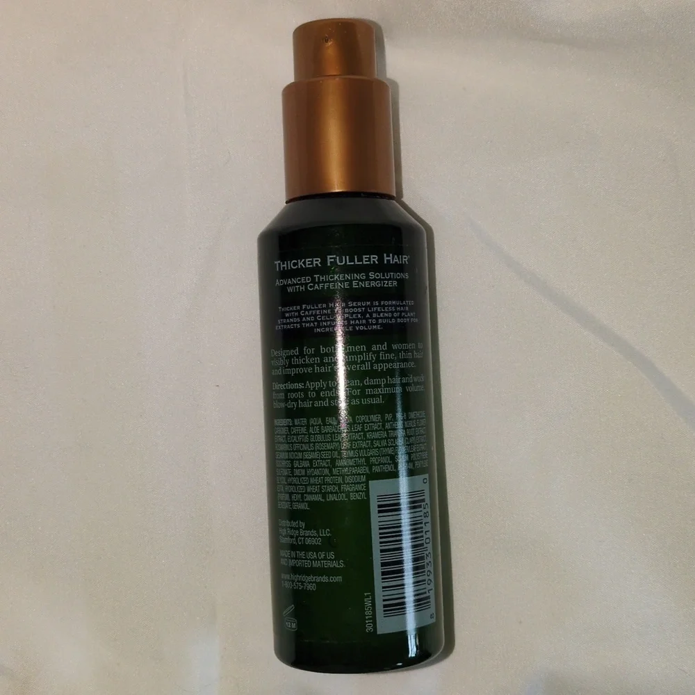 Brand New Thicker Fuller Hair Thickening Serum Cell-U-Plex Caffeine 5oz - Picture 2 of 2